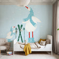Ducks in the Snow IV Mural Wallpaper - room preview 03