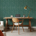 Woodland Drops Tropical Green Mural Wallpaper - room preview 03