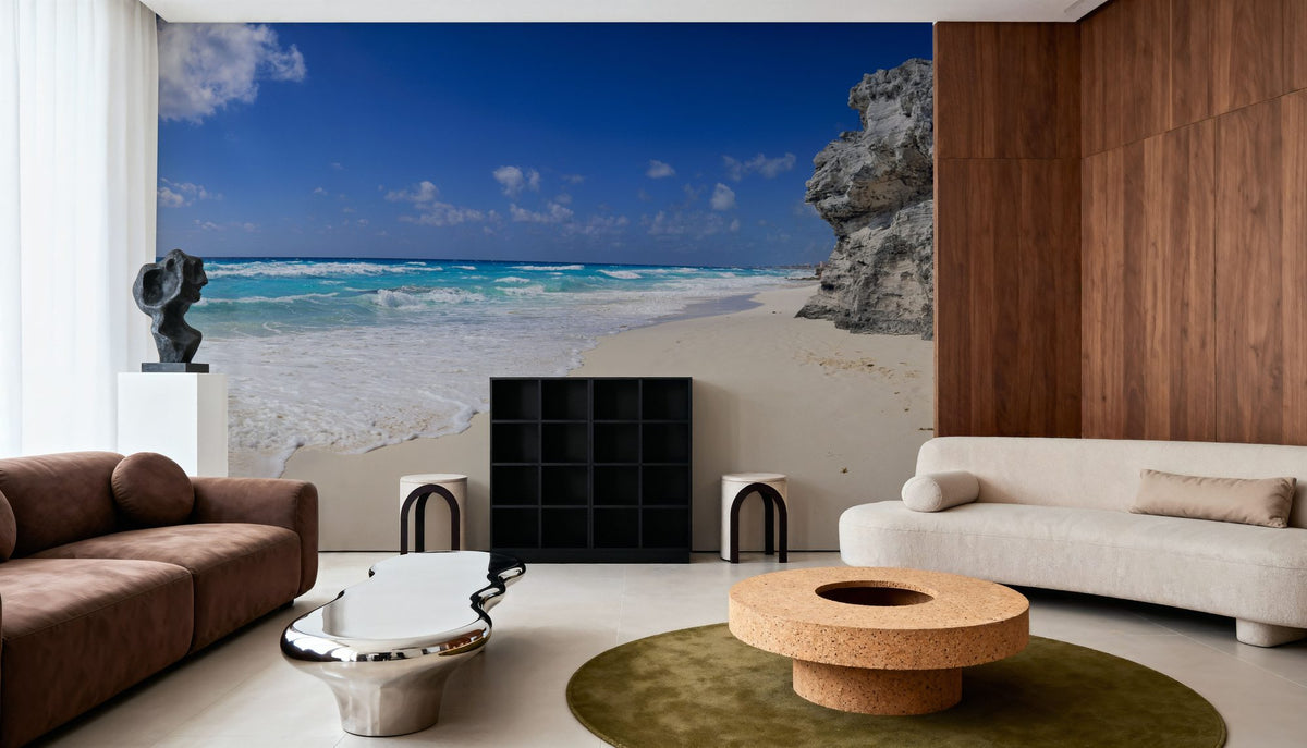 Tranquil Turquoise Shores Mural Wallpaper - room preview 03
