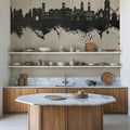 Isle of Wight England Skyline Concrete Mural Wallpaper - room preview 03