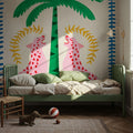 Pink Leopards Mural Wallpaper - room preview 03