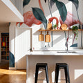 Shy Flamingos Mural Wallpaper - room preview 03