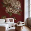Hydrangea Blooms Mural Wallpaper - room preview 03