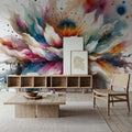 Divine Blossom's Majesty Mural Wallpaper - room preview 03