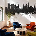 Ljubljana Slovenia Skyline Black & White Mural Wallpaper - room preview 03
