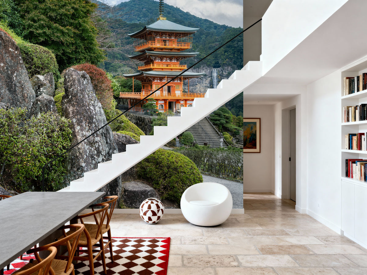 Seiganto-ji Pagoda Mural Wallpaper - room preview 03