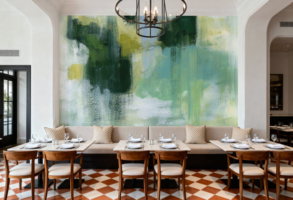Mossy Vibration Mural Wallpaper - room preview 03