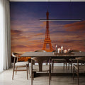 Eiffel Tower At Sunset Mural Wallpaper - room preview 03
