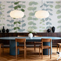 Cascade in Green Mural Wallpaper - room preview 03