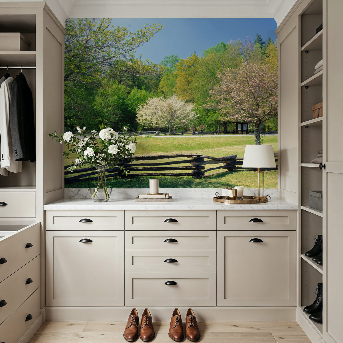 Davidson River Campground Mural Wallpaper - room preview 03