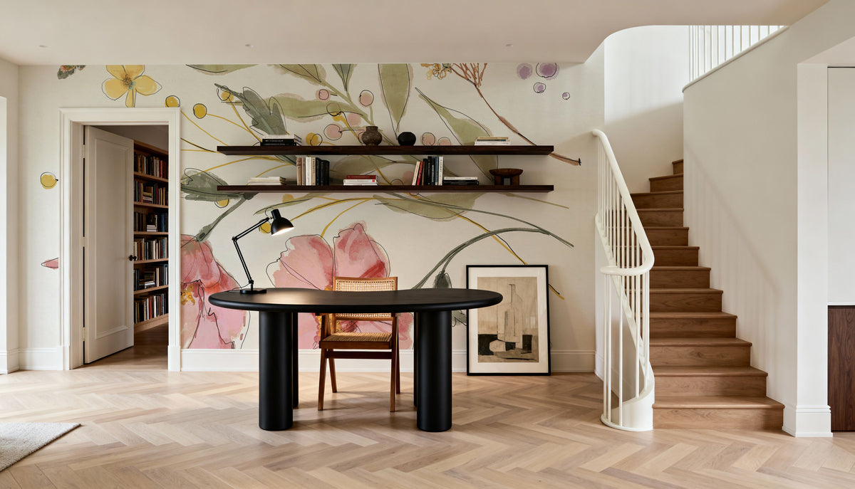 Full Bloom V Summer Mural Wallpaper - room preview 03