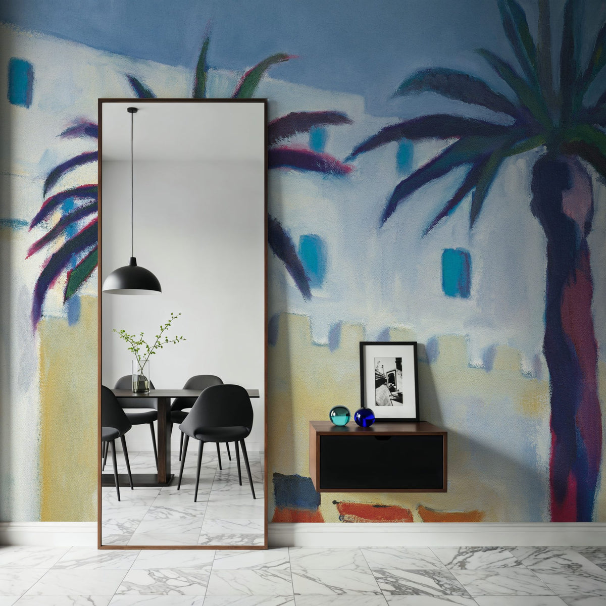 Palm Trees and Rugs Mural Wallpaper - room preview 03