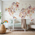 Desert Bloom Map Mural Wallpaper - room preview 03