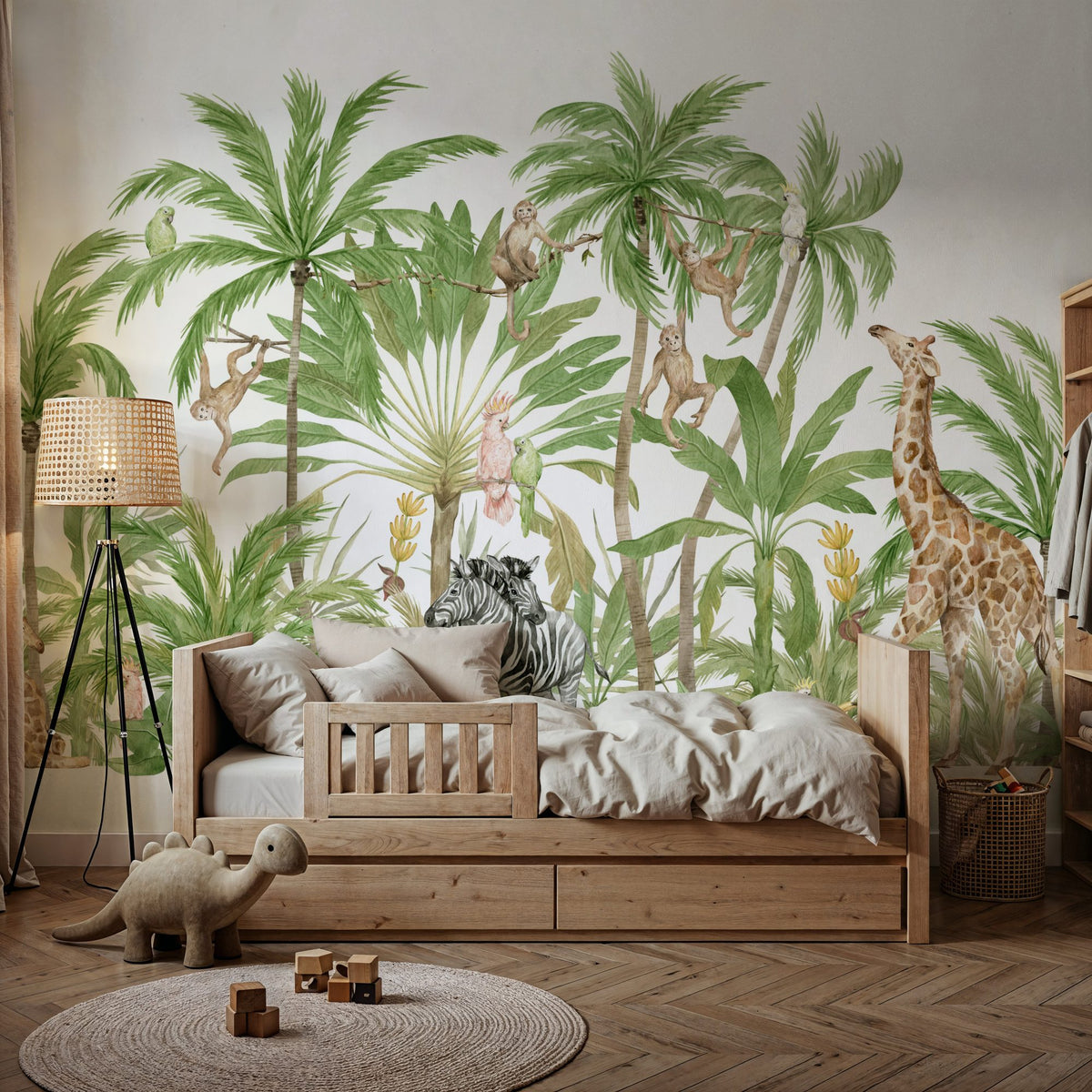 My Own Little Jungle Mural Wallpaper - room preview 03