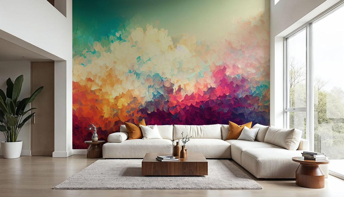 Rainbow Clouds Mural Wallpaper - room preview 03