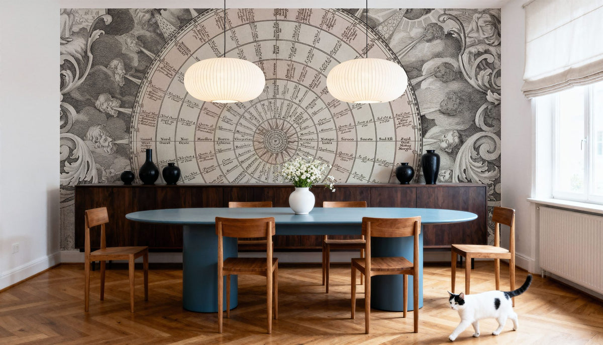 Landkarte der Winde Wandtapete wall measurement