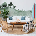 Tranquil Hillside, Forest Green Mural Wallpaper - room preview 03