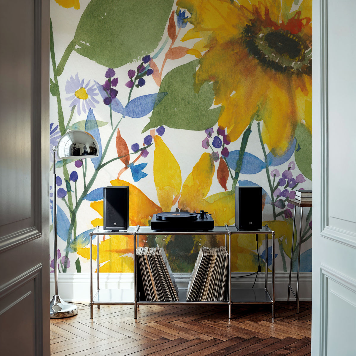 September Flowers Mural Wallpaper - room preview 03