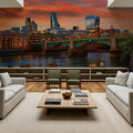 Golden Hour Bridge II Mural Wallpaper - room preview 03