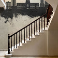 Fort Wayne Indiana Skyline Concrete Mural Wallpaper - room preview 03