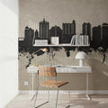 Sarasota Florida Skyline Concrete Mural Wallpaper - room preview 03