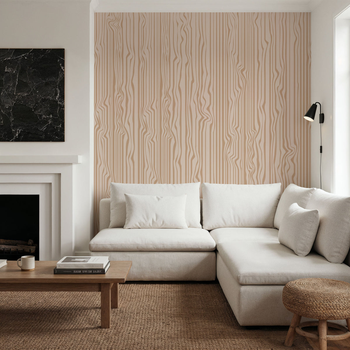 Veneer Lines, Cookie Mural Wallpaper - room preview 03