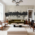 Stuttgart Germany Skyline Concrete Mural Wallpaper - room preview 03