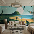 Travel Mauritius Sunrise Mural Wallpaper - room preview 03
