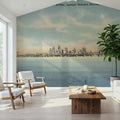Greetings From Detroit Skyline Mural Wallpaper - room preview 03