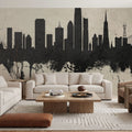 San Francisco Skyline Concrete Mural Wallpaper - room preview 03