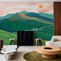 The Sleeping Mountain Mural Wallpaper - room preview 03