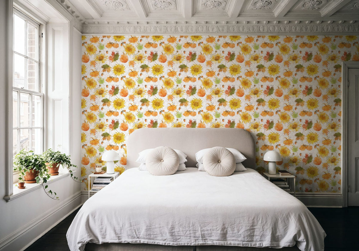 Harvest Leaves Mural Wallpaper - room preview 03