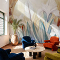 Irises At Sunrise Yellow Mural Wallpaper - room preview 03