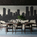 Denver Skyline Concrete Mural Wallpaper - room preview 03