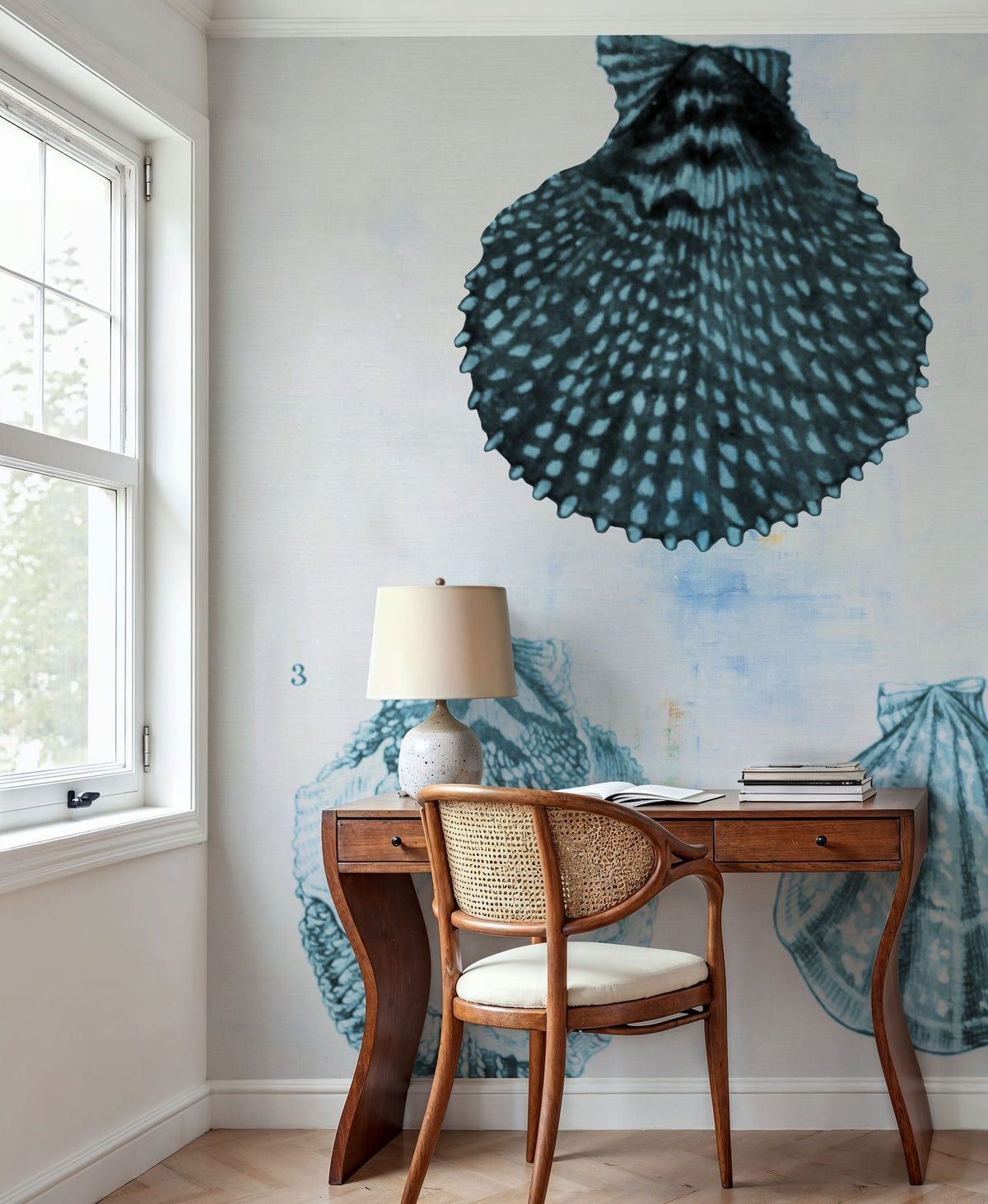 Blue Bay VII Mural Wallpaper - room preview 03
