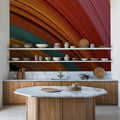 Paper Rainbow Mural Wallpaper - room preview 03