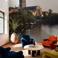 Cathedral Riverfront Mural Wallpaper - room preview 03