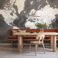 World Map Cities - Olson Mural Wallpaper - room preview 03