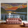 Columbia Sunset Mural Wallpaper - room preview 03
