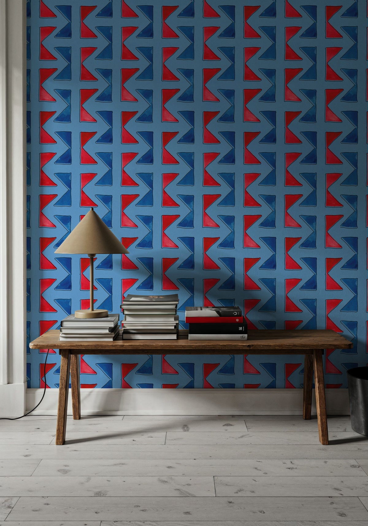 Seafood Shanty Baby Blue II Mural Wallpaper - room preview 03