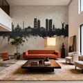 Kyiv Ukraine Skyline Concrete Mural Wallpaper - room preview 03