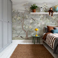 Peony Tree Landscape, Mist Mural Wallpaper - room preview 03