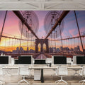 Brooklyn Bridge At Sunrise Pt. II Mural Wallpaper - room preview 03