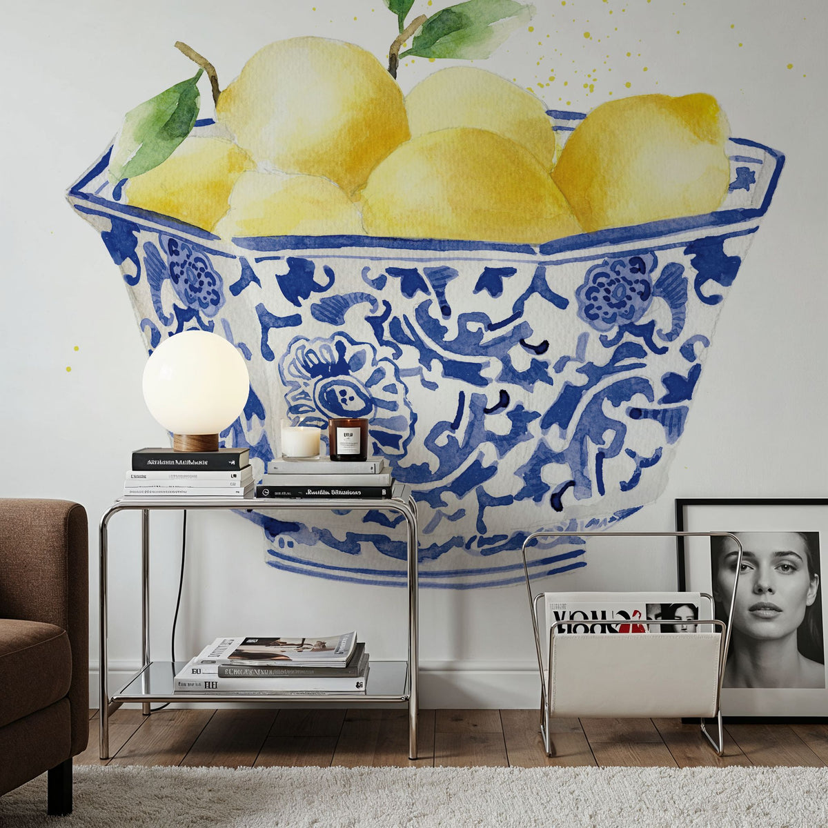 Elegant Lemons Mural Wallpaper - room preview 03