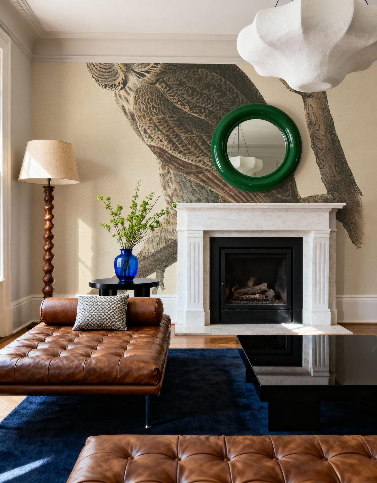 Forest Owls II Mural Wallpaper - room preview 03
