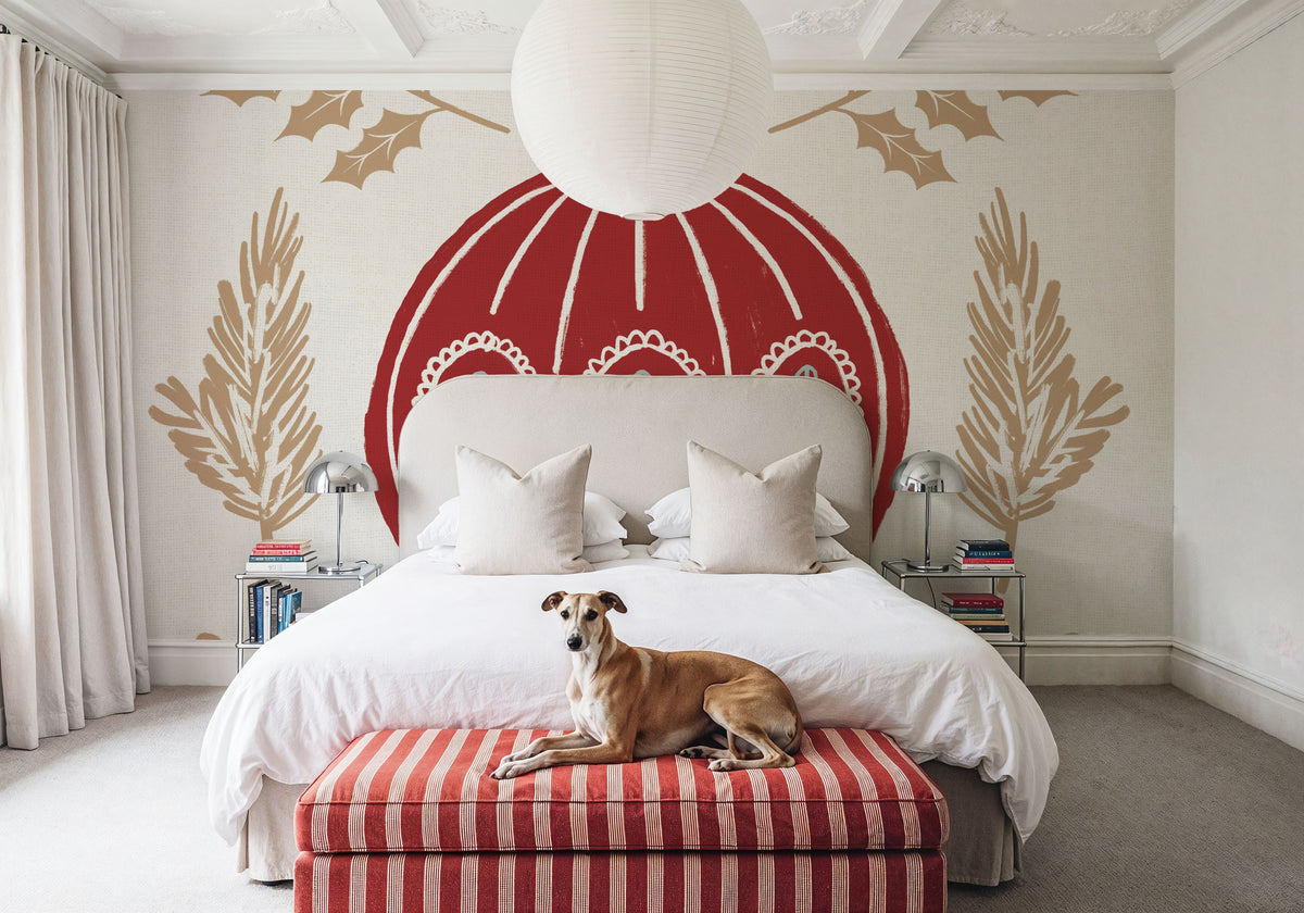 Holiday Form VIII Color Mural Wallpaper - room preview 03