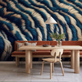 Blue Tiger Mural Wallpaper - room preview 03