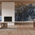 Bastei Bridge Sunset Mural Wallpaper - room preview 03