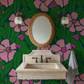 Flat Flowers Mural Wallpaper - room preview 03