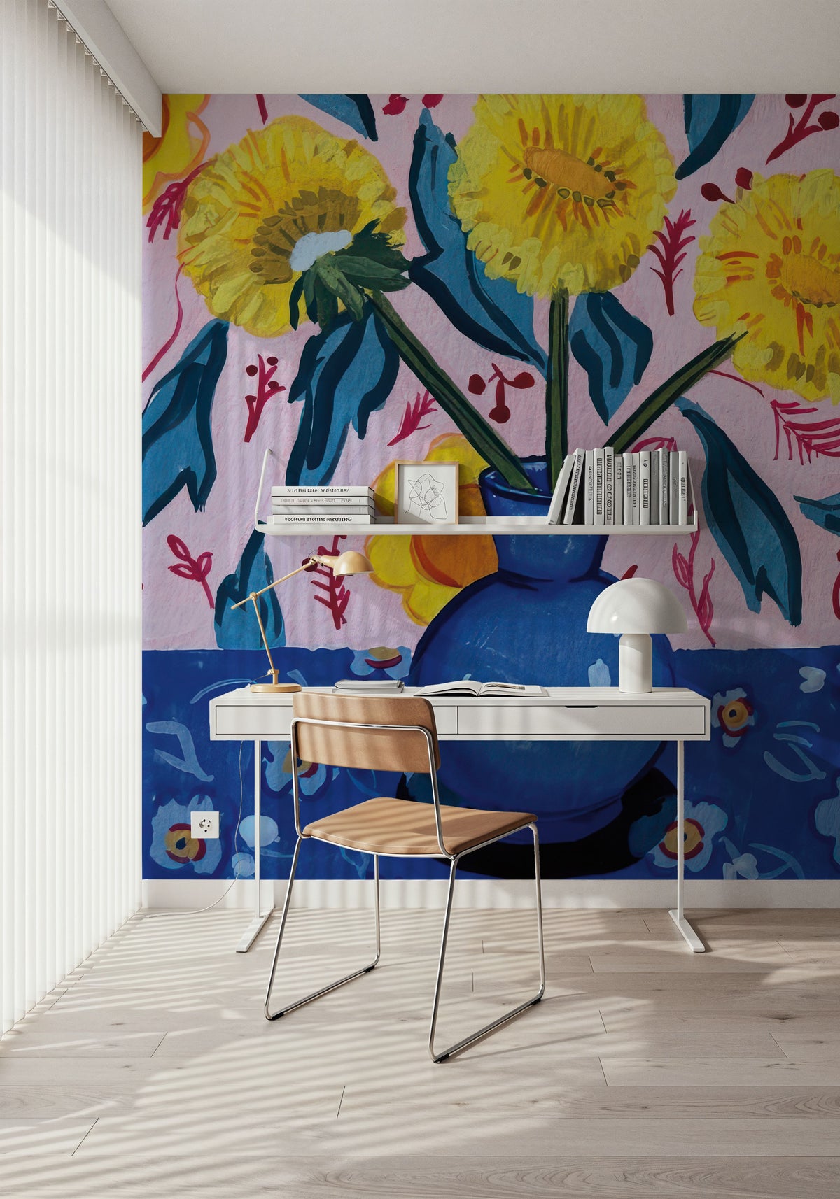 Dandilions Mural Wallpaper - room preview 03